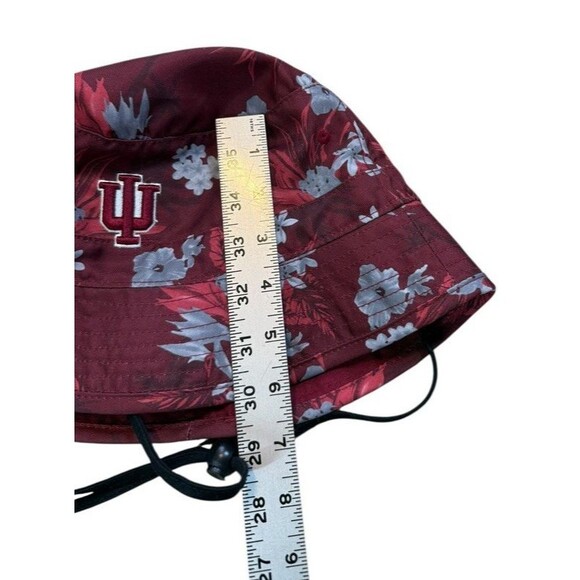 Indiana University IU Floral Bucket Hat Cap Flex Band Strap Buckle Hoosiers - Picture 7 of 7